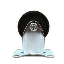 3 inch medium duty plate rigid all-iron casters